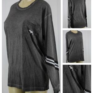 VICTORIA'S SECRET PINK GRAPHIC LONG SLEEVE SHIRT